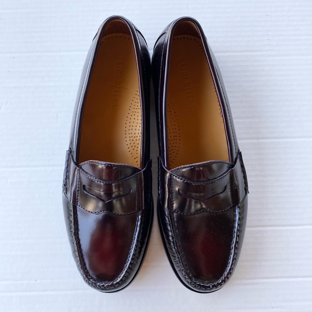 Cole Haan Pinched Penny Burgundy Penny Loafers